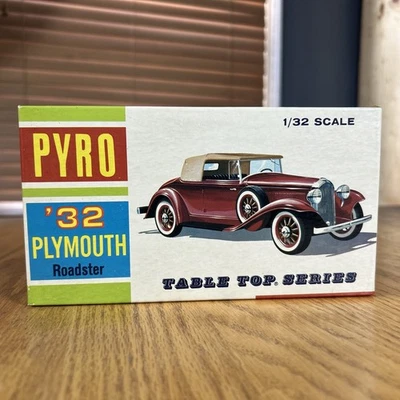 Vintage Pyro 1932 Plymouth Roadster 1/32 Scale Model Kit Table Top Series - Image 1 of 4