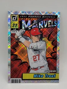 2022 Donruss Mike Trout Diamond Marvels Parallel #M-1 Los Angeles Angels - Picture 1 of 2