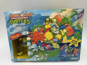 TMNT 1994 SURFIN NINJA Teenage Mutant Turtles Turtles Surfer Leo nuovo con scatola sigillato - Foto 1 di 15