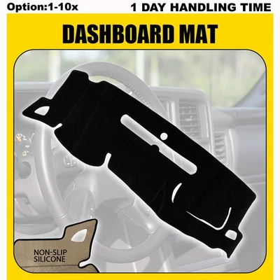 Cubierta de tablero para GMC Sierra 1500/2500HD/3500HD 2007-2013 Tablero Cubierta Alfombrilla Foto 1 de 4