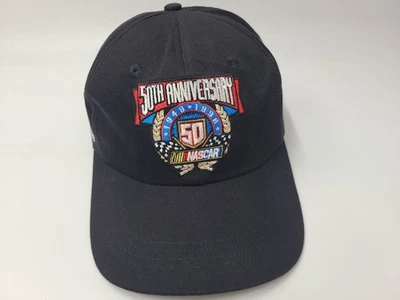 Gorra ajustable vintage NASCAR 50 aniversario 50 años de pequeña para hombre negra Foto 1 de 4