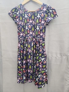 Charlie's Project blue dress w/Christmas nutcracker twirl sz.8/10 kids (D) - Picture 1 of 5