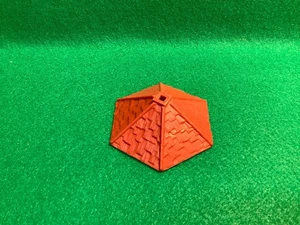 Vintage Marx Fort Apache Cavalry Supply Cupula Roof in Redish Brown - Picture 1 of 2