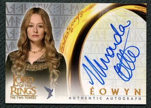 Miranda Otto Autógrafo el Señor de los Anillos Krieg Mundos Autograph Homeland - Imagen 1 de 1