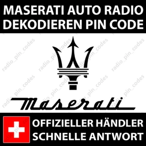 MASERATI RADIO DEKODIEREN PIN CODE GHIBLI QUATTROPORTE GRANTURISMO VP4 8.4 INCH - Bild 1 von 4