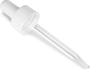 Bot redondo Boston 1 oz/30 ml cierre gotero blanco (tamaño de cuello 20-400) - Imagen 1 de 1