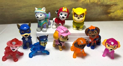 Lote de 10 figuras Paw Patrol Skye Everest Rubble Zuma Marshall Chase Foto 1 de 4