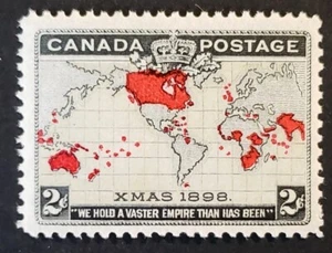 Stamps Canada Mint: #85i 2c black, grey & carmine Imp. Penny Postage F-VF MNH - Picture 1 of 1