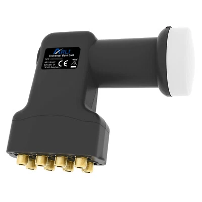  Octo LNB Sat Digital 8 Teilnehmer inkl. Wetterschutz UHD 4K 0.1 dB vergoldet  - Bild 1 von 3