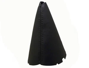 Manguito de cambios negro hilo cuero auténtico para SEAT ALHAMBRA 2000-2010 - Imagen 1 de 1