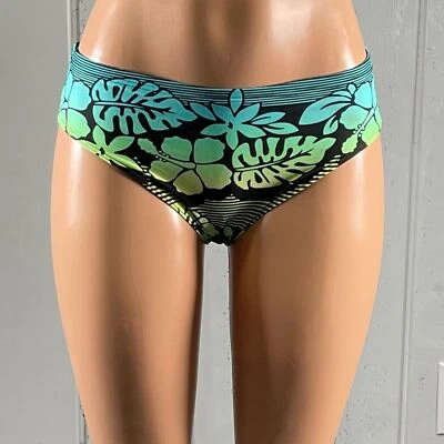 *Roupa de banho Zero X Posur parte inferior de biquíni floral tropical tamanho 12 1/2 - Imagem 1 de 4