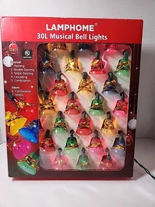 30 Lights Christmas Musical Bell String Lights, 25 Classical Holiday Songs, 7... - Picture 1 of 5