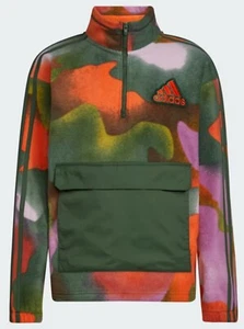 New Boy's ADIDAS Cozy Fleece Half Zip Popover Jacket Size XL(18-20) - Picture 1 of 5