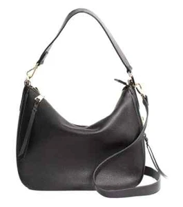 Meliaebag Madeline Pebbled Leather Hobo Bag, Kameratasche in Schwarz - Bild 1 von 9