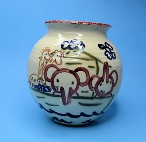 John Petree Hand Thrown Pottery Wilburton OK Noah's Ark - Picture 1 of 9