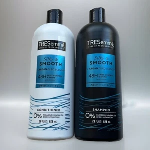SET TRESemme Silky & Smooth Shampoo & Conditioner 28 oz Each Argan Oleo Blend - Picture 1 of 2