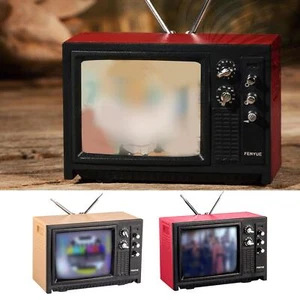 Puppenhaus Vintage Alter Stil Miniatur TV w / Bild Puppe Haus Möbel Modell Y2J6 - Bild 1 von 9