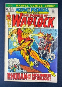 Cubierta Warlock Gil Kane Marvel Premiere (1972) #2 bien/en muy buen estado (7,0) - Imagen 1 de 2
