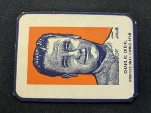 1952 Wheaties Hand Cut Card # Charles Diehl - Professional Driving Star (VG/EX) - Picture 1 of 3
