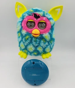 Furby Boom Blue Green Peacock Yellow Ears Interactive Electronic Pet 2012 Hasbro - Picture 1 of 12
