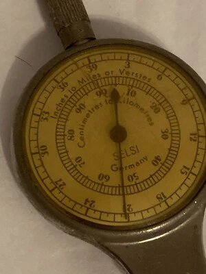 Nautical Map Measure Compass Pencil miles to inches Made in Germany Opisometer - Image 1 of 4