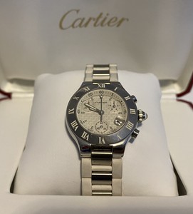 Cartier Must de Cartier 21 White Women Chronograph W10197U2