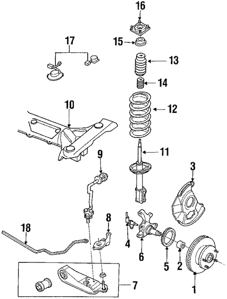 Genuine Mazda Steering Knuckle H260-33-021 - Image 1 of 1