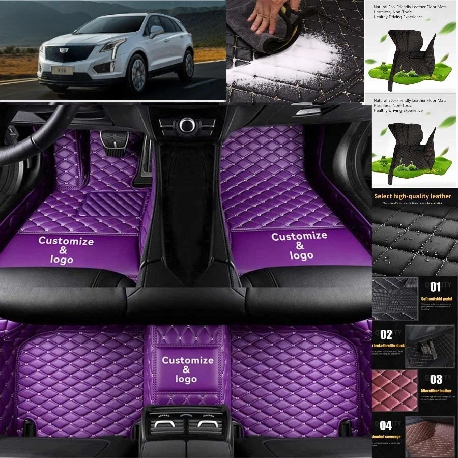 For Cadillac XT5 Car Floor MatsLuxury Waterproof Liners Carpets Cargo Custom - Imagem 1 de 4