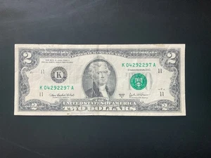 2003 $2 DOLLAR BILL K04292297A - Picture 1 of 4