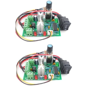 2X PWM DC Motor Drehzahl Regler Schalter DC 20A Strom Regler 10-60V PWM DC 6217 - Bild 1 von 6