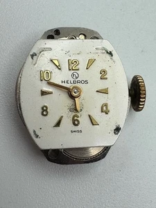 Vintage Laides Helbros 7 Jewels Watch Movement  WORKS - Picture 1 of 6