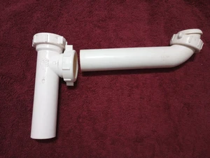 SLIP / Unterputzbogen 1 1/2" PVC mit Verschlüssen Küche Spüle Abfluss & Müllentsorgung - Bild 1 von 6