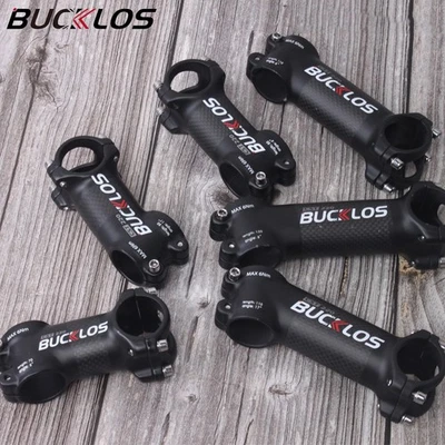 ±6/17 Degree Mountain Bike Stem Carbon/Aluminum BMX Road 60-120mm Handlebar Stem - Image 1 of 4