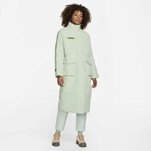 NIKE Therma-Fit Damen Oversized Parka Mantel Damen Größe XS Grau NEU - Bild 1 von 7