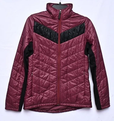 Patagonia® Worn Wear W's City Scamper Puffer Jacket Burgundy & Black Size Medium - Image 1 of 4