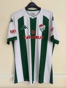 Men’s Bursaspor Home Football Shirt 2020/2021 Kappa Green White Size Medium - Picture 1 of 8