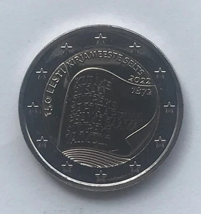 ESTONIA - 2 € Euro commemorative coin 2022 - Society of Estonian Literati 150 - Picture 1 of 1