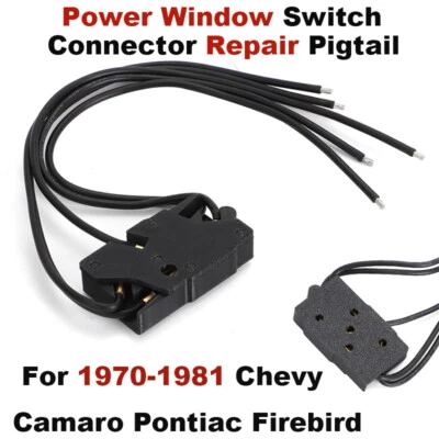 Power Window Switch Connector Repair Pigtail For 1970-81 Camaro Pontiac Firebird - Image 1 of 4