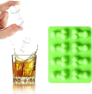 Penis Shape Green Silicone Mold For Ice / Gummy / Candy / Resin - Picture 1 of 5
