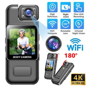4K HD WIFI Body Kamera Videorecorder Outdoor Sport Action Mini Cam Nachtsicht - Bild 1 von 30