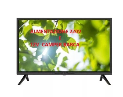 SINUDYNE TV LED 32" HD Ready DVB-T2 Nero - SI32A2312HD CAMPER BARCA  220V 12V - Immagine 1 di 2