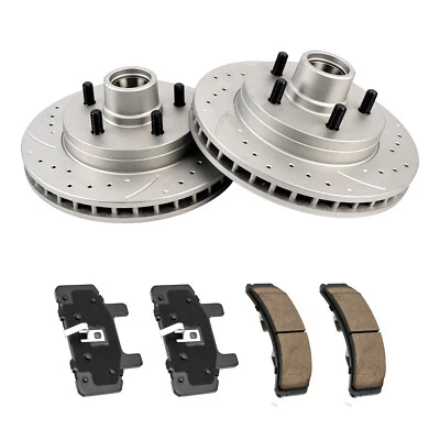 Pastillas de freno delanteras perforadas aptas para Chevy C1500 GMC Yukon 1995-1999 Foto 1 de 4