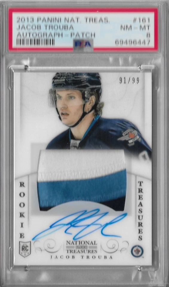 JACOB TROUBA RC PSA 8 RPA 2013 PANINI NATIONAL TREASURES #161 ANAHEIM 91/99 - Image 1 of 1