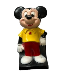 Mickey Mouse Münze Sparschwein Vintage Disney Unbreakable Bank Play Pal Kunststoff - Bild 1 von 14