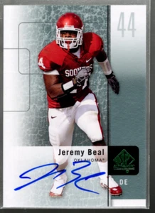 B3818- 2011 SP Authentic Autographs #50 Jeremy Beal B Auto *SAMPLE PIC - Afbeelding 1 van 2