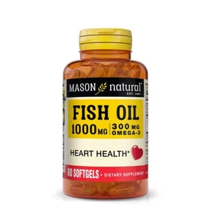 Mason Natural FISH OIL 1,000MG OMEGA-3 300MG 120 SOFTGELS - Picture 1 of 1