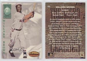 1994 Ted Williams Card Company Willard Brown #101 HOF