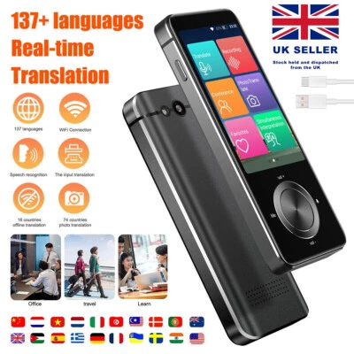 M9 AI Language Translator Device – 107 Languages Voice & Photo Offline & Online - Image 1 of 4