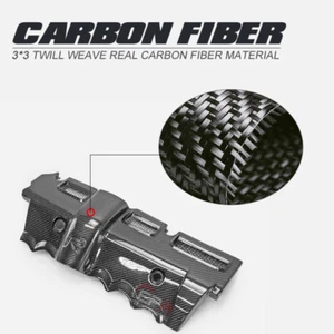 For Volvo 04-07 S60R V70R OE Type Carbon Fiber Engine Cover Plug Tuning Trim - Picture 1 of 7