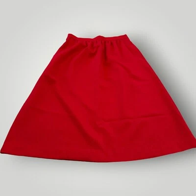 Nikki Mujer 10 Rojo Cintura Elástica Hasta la Rodilla Tirar en Línea A Falda ¡Tiene Bolsillos! Foto 1 de 4